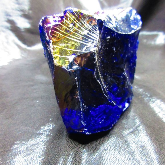 Saint Germain Aura Bluish Purple Andara Monoatomic Crystal Glass